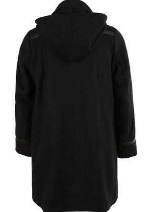Пальто с капюшоном, чёрного цвета zhenzi2 фото