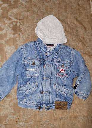 Джинсова курточка на шерстяній підкладкі