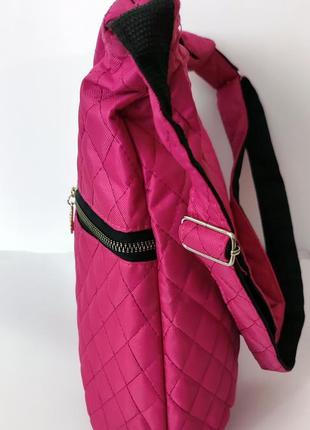 Модная стильная розовая сумка4 фото