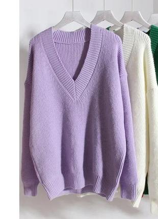 Стильный свитер крупной вязки2 фото
