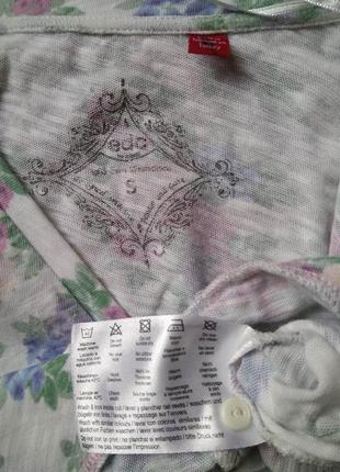 Укороченная футболка edc блуза кроп-топ на пуговках /s/нежная сирень/топ хлопок8 фото