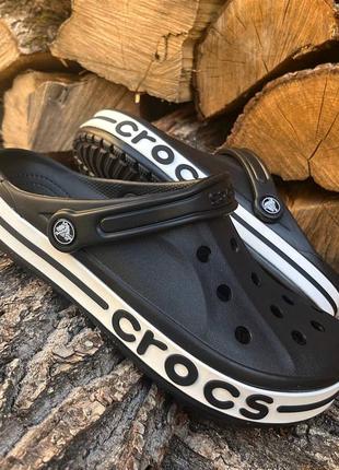 Crocs bayaband black унісекс крокси сабо топ продажів чорні