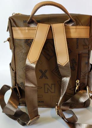 Модный новый городской рюкзак стильная мягкая кожа6 фото