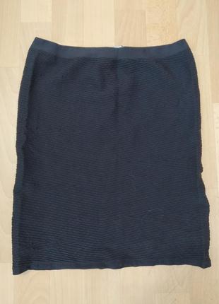 Чорна стрйчева спідниця від pieces,l/xl
