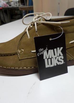 Хаки топсайдеры muk luks 3