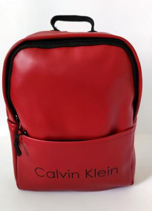 Стильный модный красный рюкзак1 фото