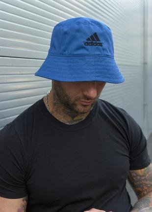 Панама adidas блакитна, модна панамка адідас