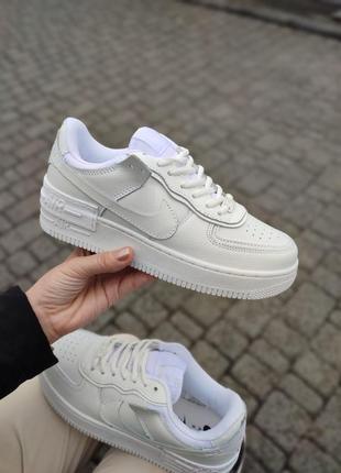 Женские кроссовки nike air force 1 shadow white