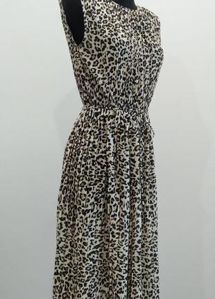Плаття плісе в леопардовий принт від бренду h&m3 фото