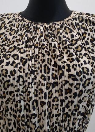Плаття плісе в леопардовий принт від бренду h&m5 фото