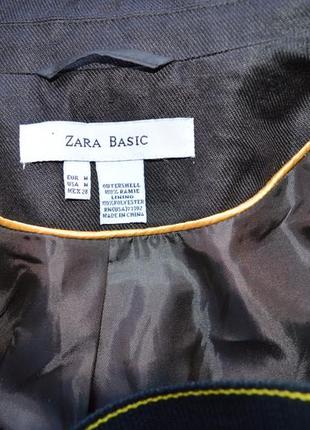 Жіночий жакет zara, m\38\46, з китайського матеріалу ramie неймовірно красивий.5 фото