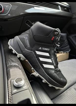 Adidas terrex swift r termo black light gray2 фото