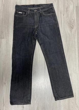 Темні прямі цупкі джинси сірі чорні графітові5 фото
