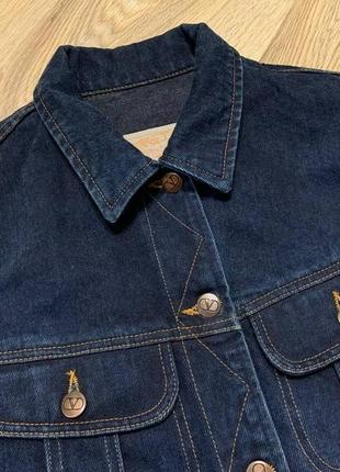Женская джинсовая куртка valentino jeans4 фото