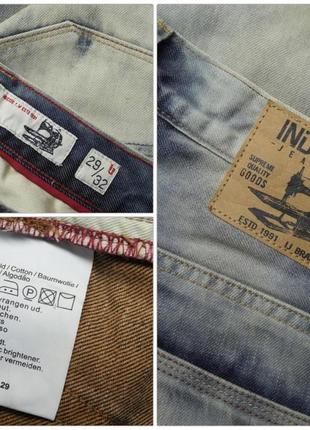 Стильні прямі джинси "indicode" з потертостями. розмір 29/32l (m-ка).7 фото