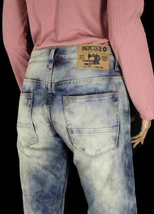 Стильні прямі джинси "indicode" з потертостями. розмір 29/32l (m-ка).6 фото