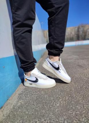 Кросівки nike air force 1 x off-white «white black»2 фото