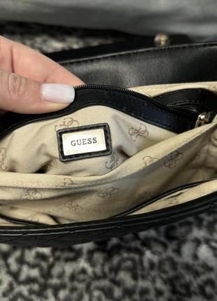 Чорна стильна сумка guess оригінал8 фото