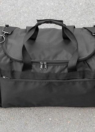Велика дорожня сумка bul чорна чоловіча сумка спортивна сумка для подорожей6 фото