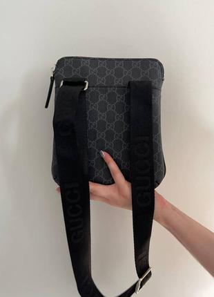 Сумка борсетка в стиле gucci man bag grey7 фото