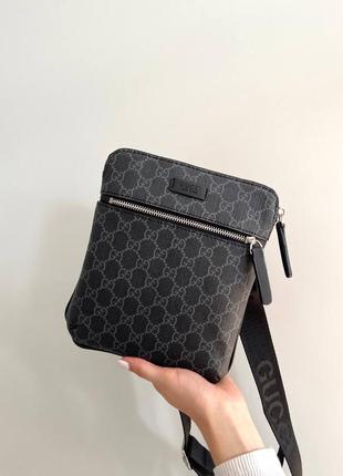 Сумка борсетка в стиле gucci man bag grey3 фото