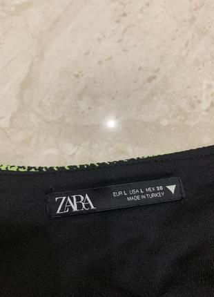 Кроп топ піджак zara зелений жіночий гусячі лапки твідовий7 фото