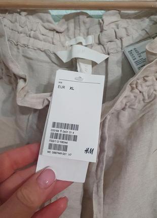 Стильные брюки льняные h&m2 фото