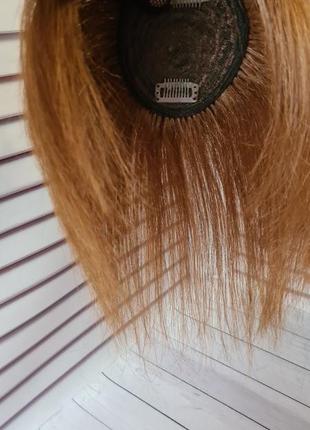 Накладка топпер макушка шиньон 100% натуральный волос.5 фото