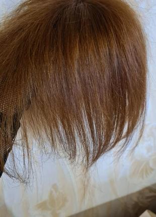 Накладка топпер макушка шиньон 100% натуральный волос.9 фото