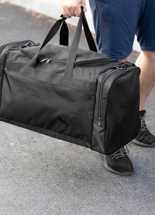 Прочная дорожная спортивная сумка pum bid для путешествий и тренировок чорный oxford  объемом 60 л2 фото