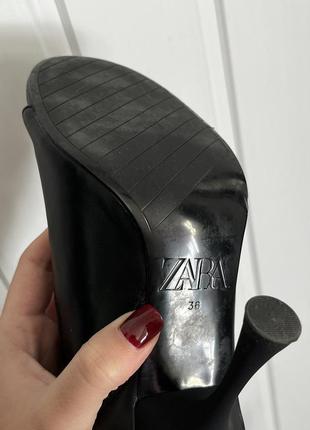 Ботильйони zara з відкритим носком5 фото