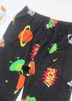 Суперовые теплые флисовые домашние штаны с забавным принтом tomfranks 💜🌹💜4 фото