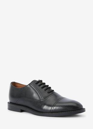 Кожаные классические мужские туфли оксфорды next 38-39 размер2 фото