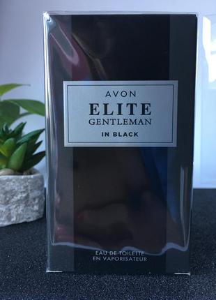 Туалетна вода elite gentleman in black для нього, 75 мл, avon /ейвон