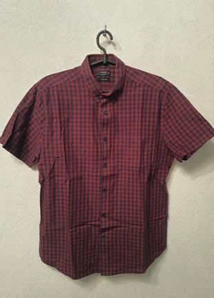 Рубашка короткий рукав, шведка в  клеточку, тениска, поло
