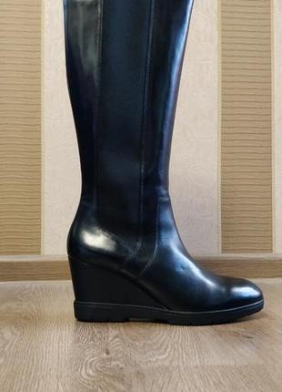 Нові жіночі шкіряні чоботи geox 41 р демисезон устілка 27 см