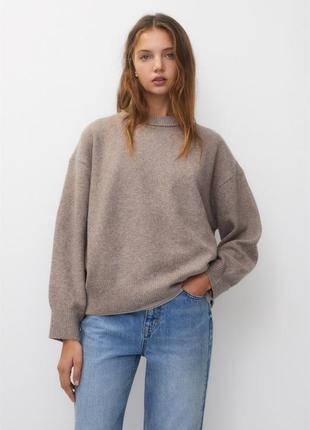 Мягкий вязаный свитер оверсайз pull &amp; bear 7555338