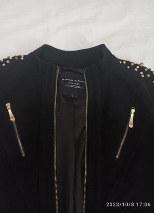 Стенная короткая кашемировая куртка на подкладке mabness national couture4 фото