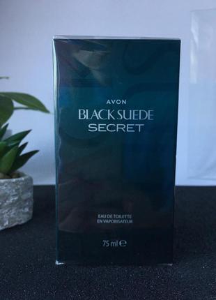 Туалетная вода black suede secret avon, для него, 75 мл / эйвон