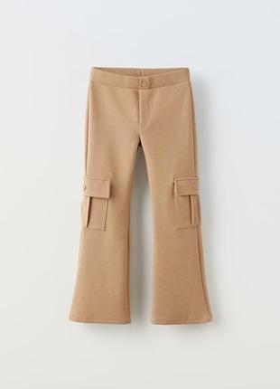 Расклешенные брюки-карго zara