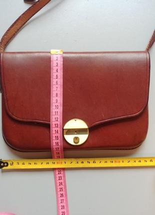 Кожа мужская винтажная сумка sudhaus германия  на длинной ручке планшетка коричневая7 фото