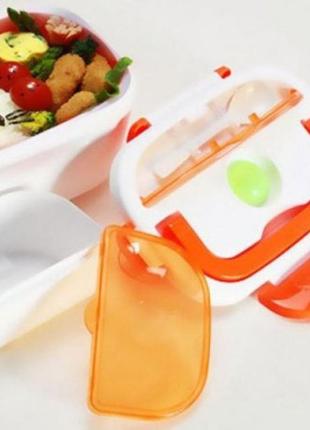 Ланч-бокс з підігрівом lunch box. колір на вибір2 фото