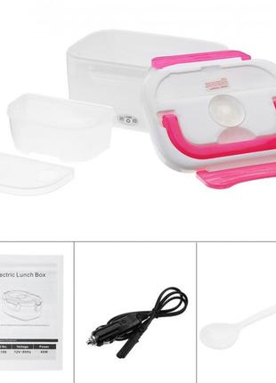 Ланч-бокс з підігрівом lunch box. колір на вибір6 фото