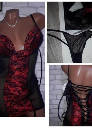 Ann summers нереальный комплект с трусиками. пуш-ап. р 10/36 сток1 фото