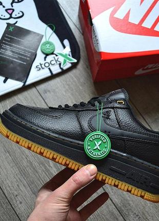 Мужские кроссовки nike air force 1 luxe "black gum"