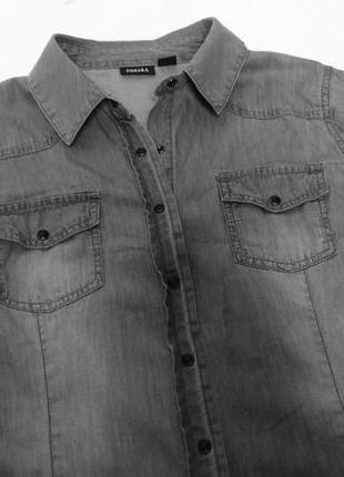 Esmara. джинсовая рубашка с длинным рукавом.6 фото