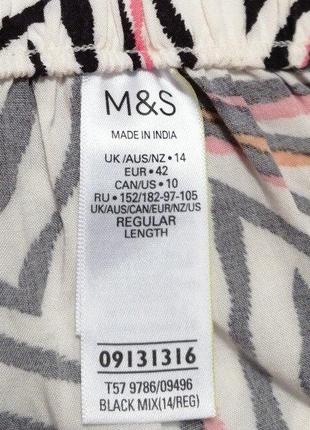 Брендові штани marks&spencer, 100% віскоза, розмір 14/42 або xl6 фото