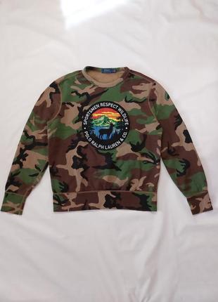 Свитшот polo ralph lauren camo wildlife crest sweatshirt
