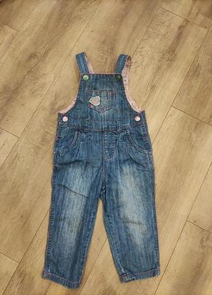 Джинсовий комбез mothercare 1,5-2 р