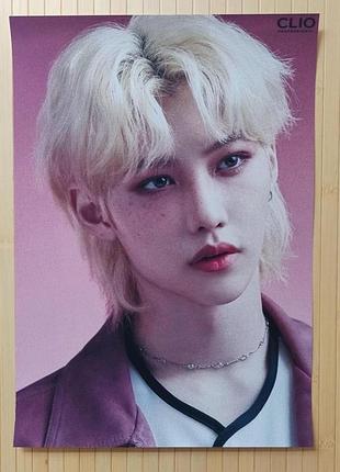 Постер фелікс стрей кідс stray kids felix